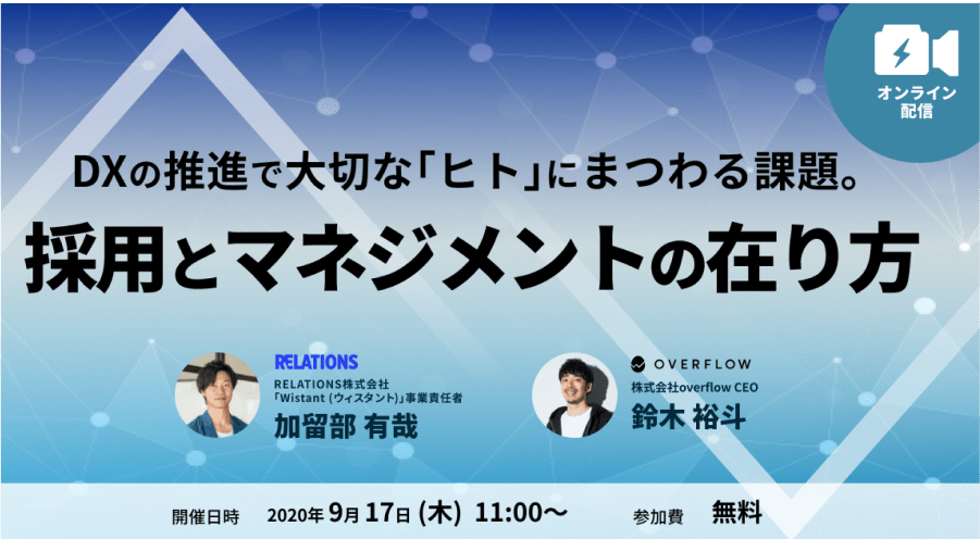 DXの推進で大切な「ヒト」にまつわる課題。 採用とマネジメントの在り方